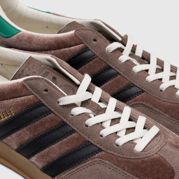 adidas Originals GAZELLE INDOOR JP7784 Earth Strata / Core Black Mens Sz 13 NEW - Picture 13 of 13